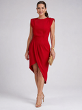 Vekel | Satin Square Neck Maxi Dress