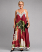 Lira | Scenic Print Sleeveless Flowing Midi Dress