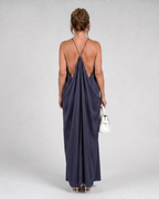 Shotle | Sleeveless Soft Neck Flowing Maxi Dress