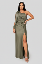 Alice | Refined Silhouette Elegant Special Occasion Maxi Dress