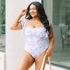 Bahama Beauty Swimsuit, Blue Floral