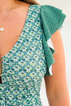 Beach Beauty Swimsuit, Palm Leaf