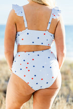 Beach Trip Swim Top, Blue Star