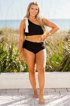 Island Allure Swim Bottom, Black