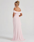 Belle | Bodycon Off-Shoulder Ruched Maxi Dress