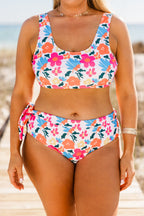 Paradise Ahead Swim Top, Pink