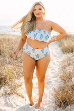 Poolside Petals Swim Bottom, Blue