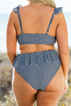 Sugar Sands Swim Bottom, Black/White Gingham