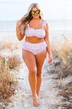 Sugar Sands Swim Top, Pink Floral
