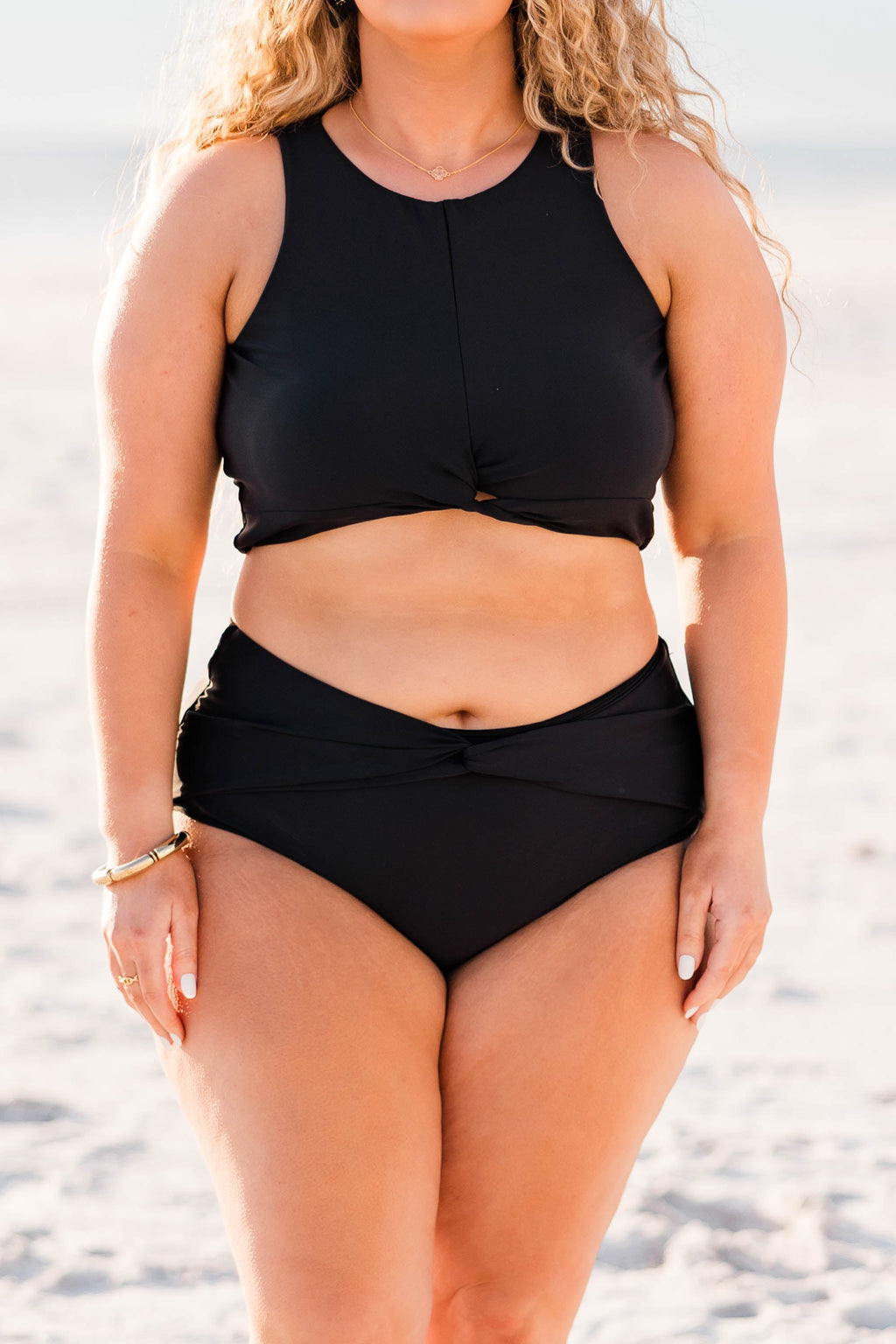 Swim With Me Swim Top, Black