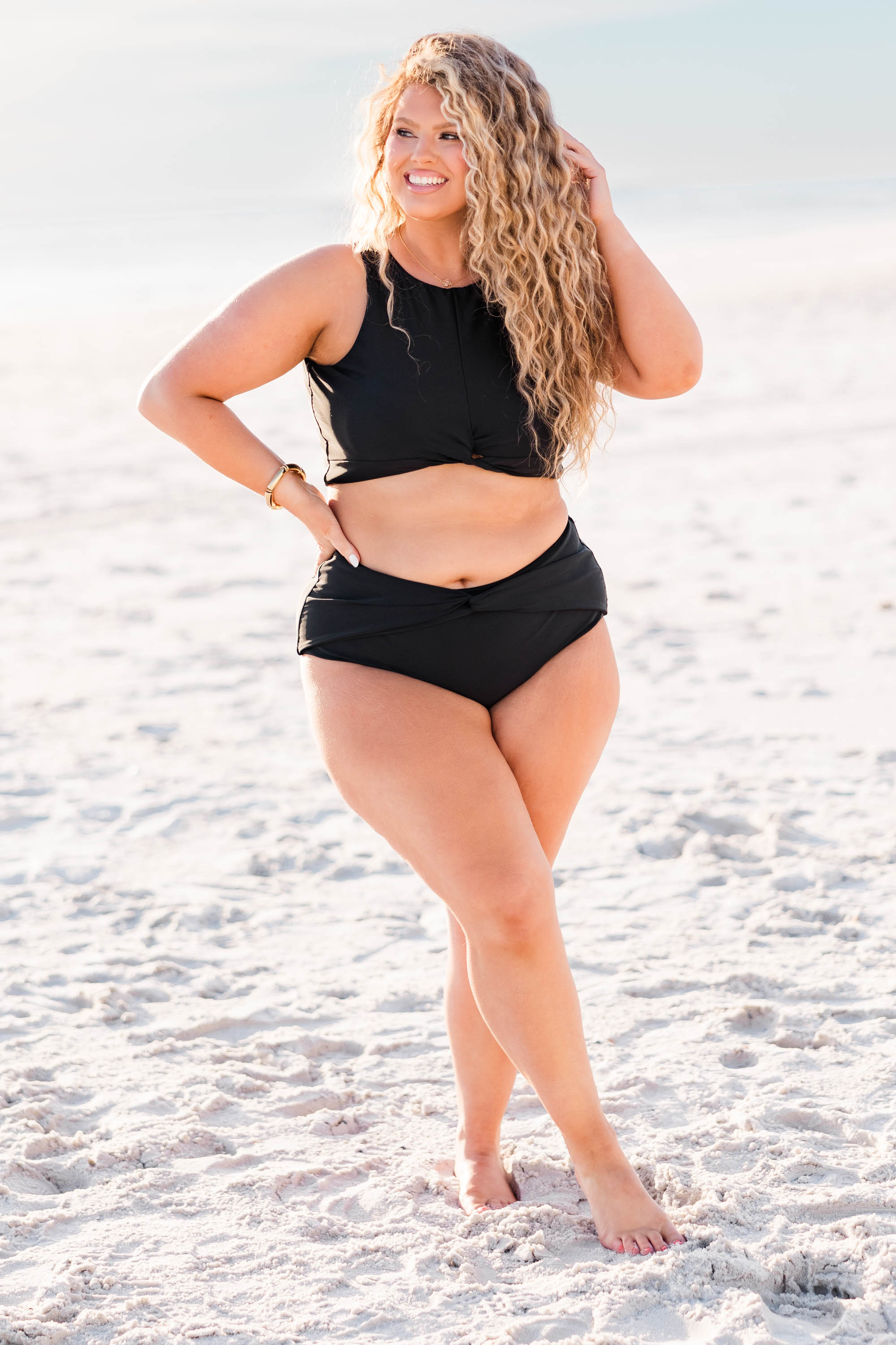 Swim With Me Swim Top, Black