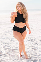 Swim With Me Swim Top, Black