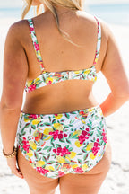 Take Me To The Beach Swim Top, White