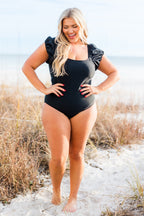 Vacation With Me Swimsuit, Black