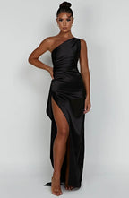 Grace | Elegant Long Slip GownSatin Maxi Dress