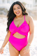 Do Not Disturb Swimsuit, Hot Pink
