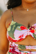 Lost In The Tide Swimsuit, Pink