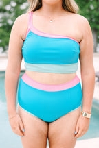 Splash At The Beach Top, Aqua Multi