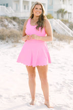 Vacation Mode Swim Dress, Pink
