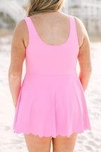 Vacation Mode Swim Dress, Pink